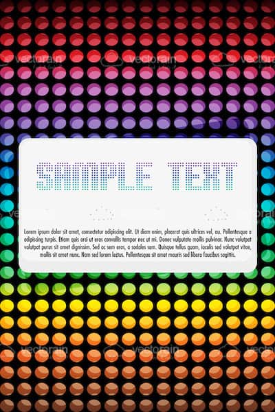Abstract Colourful Vector Card Background